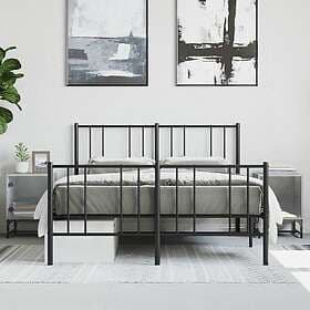vidaXL Sängskåp med glasdörrar 2 st betonggrå 35x37x50 cm 836525