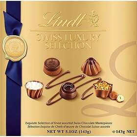 Lindt SWISS LUXURY SELECTION Chocolate Box Exclusive Pralines 143g