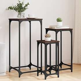 vidaXL End Tables 3 pcs Brown Oak 838942