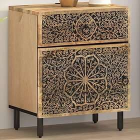 vidaXL Sängbord 50x33x60 cm massivt mangoträ 358220