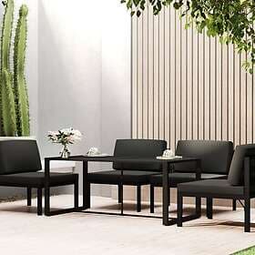 vidaXL Garden Table anthracite 120x60x66 cm aluminum 318312