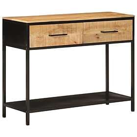 vidaXL Accent Table Mango Wood and Iron 100x35x76 cm 358581