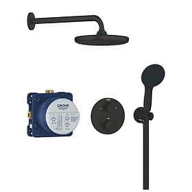 Grohe Precision Thermostat Dusjpakke For innbygning, Sort Matt 348832430