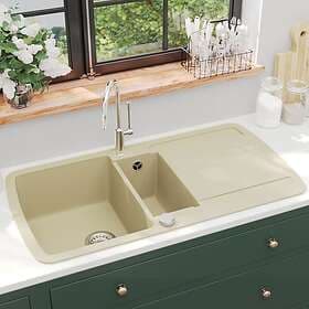 vidaXL Diskho granit dubbel beige 144854