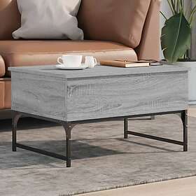 vidaXL Coffee Table Gray 70x50x40 cm Engineered Wood and Metal 845374