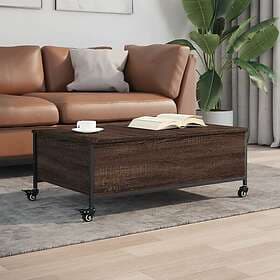 vidaXL Coffee Table Brown Oak 91x55x34 cm Engineered Wood 842300