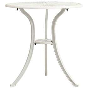 vidaXL Garden Table white 62x62x65 cm cast aluminum 315581