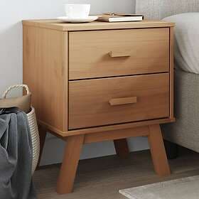 vidaXL Sängbord OLDEN brun massiv furu 358582