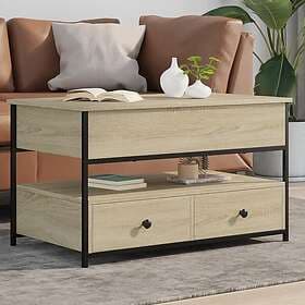 vidaXL Soffbord sonoma-ek 85x50x50 cm konstruerat trä och metall 845387