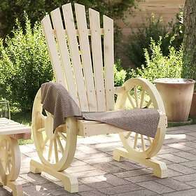 vidaXL Adirondackstol massivt granträ 365089