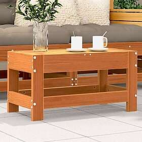 vidaXL Trädgårdspall vaxbrun 62x30x32 cm massiv furu 844895