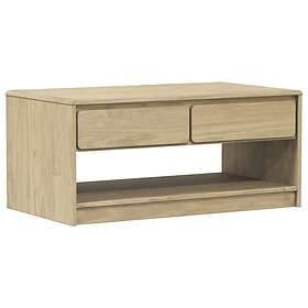 vidaXL Soffbord SAUDA ek 99x55x45 cm massiv furu 377598