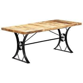 vidaXL Matbord 180x90x76 cm massivt mangoträ 282766