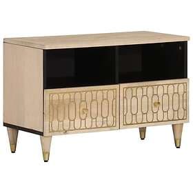 vidaXL Tv-bänk 70x33x46 cm massivt mangoträ 358249