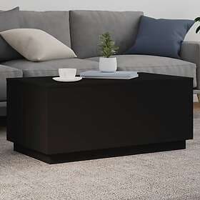 vidaXL Soffbord med LED svart 90x50x40 cm 839876