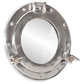 vidaXL Väggspegel Ø30 aluminium och glas 357848