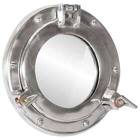 vidaXL Väggspegel Ø23 aluminium och glas 357847
