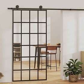 vidaXL Sliding Door with hardware set ESG glass and aluminum 102x205 cm