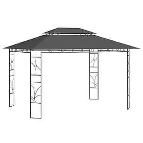 vidaXL Paviljong 4x3x2,7 m antracit 160g/m² 313917