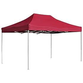 vidaXL Party Tent 4.5x3m Burgundy Aluminum