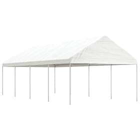 vidaXL Paviljong med tak vit 8,92x4,08x3,22 m polyeten 3155512
