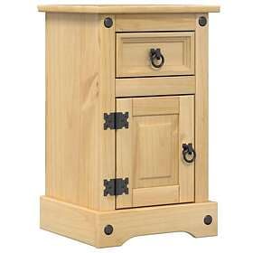 vidaXL Sängbord Corona 35x32,5x58 cm massiv furu 4005652