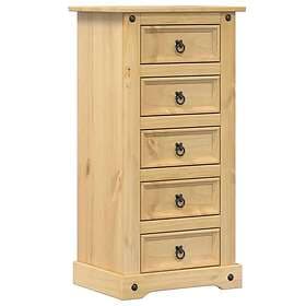 vidaXL Nightstand Corona 53x39x103cm Solid Pine 4005661