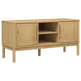 vidaXL Tv-bänk FLORO vaxbrun 114x43x55 cm massiv furu 374014
