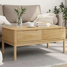 vidaXL Soffbord FLORO vaxbrun 99x55,5x45 cm massiv furu 374017