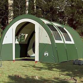 vidaXL Family Tent tunnel 4 persons green waterproof 94400