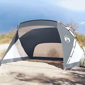 vidaXL Strandtält grå 274x178x170/148 cm 185T polyester 94405