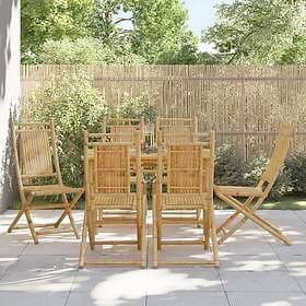 vidaXL Stackable Garden Chairs 6 pcs 46x66x99 cm Bamboo 3278512