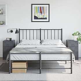 vidaXL Sängskåp 2 st antracit 34,5x39x62 cm stål 841780