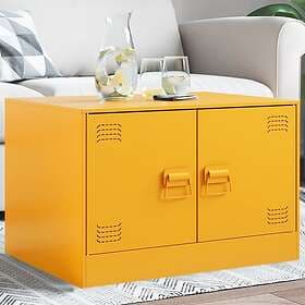 vidaXL Coffee Table Mustard Yellow 67x50x44 cm Steel 841730