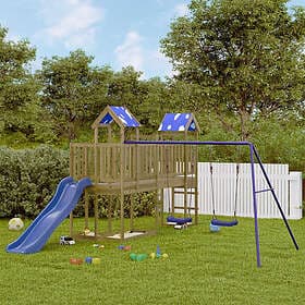 vidaXL Lekplats impregnerad furu 3278985