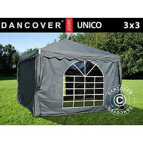 Dancover Partytält Festtält UNICO 3x3m, Mörkgrå