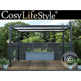 Dancover Bioklimatisk pergola Paviljong Trädgårdspaviljong San Pablo, 4x4m, Svar
