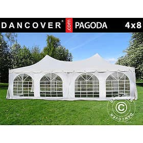 Dancover Partytält Festtält Pagoda 4x8m, Vit