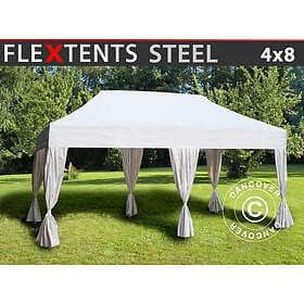 Dancover Snabbtält Depåtält Easy-up tält Eventtält Partytält FleXtents Steel 4x8