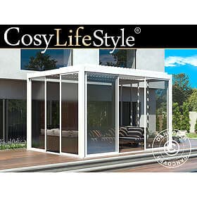 Dancover Bioklimatisk pergola paviljong Trädgårdspaviljong San Pablo m/skjutdörr