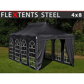 Dancover Snabbtält Depåtält Easy-up tält Eventtält Partytält FleXtents Steel 4x8
