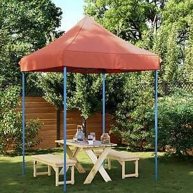vidaXL Pop-Up hopfällbart partytält 200x200x306 cm terrakotta 4004989