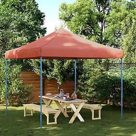 vidaXL Pop-Up hopfällbart partytält 292x292x315 cm terrakotta 4004919