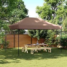 vidaXL Pop-Up hopfällbart partytält 440x292x315 cm brun 4004964