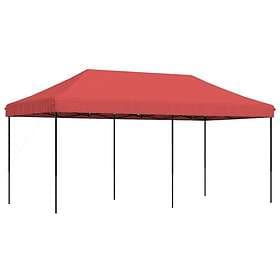 vidaXL Pop-Up hopfällbart partytält 580x292x315 cm vinröd 4004939