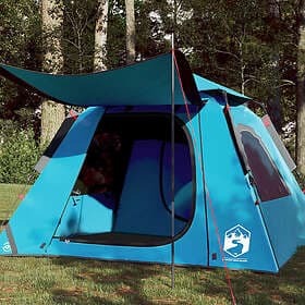 vidaXL Kupoltält 4 persons blue quick setup 4004144