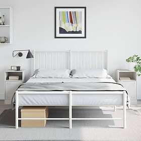 vidaXL Sängskåp 2 st vit 34,5x39x62 cm stål 841774