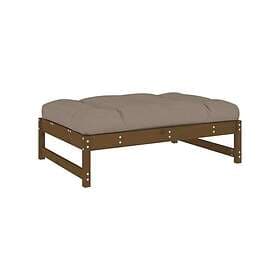 vidaXL Fotpall för trädgården honungsbrun 120x80 cm massiv furu 825740