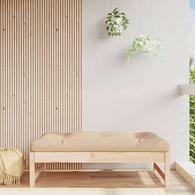 vidaXL Fotpall för trädgården 120x80 cm massiv furu 825709