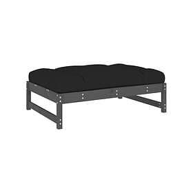 vidaXL Footstool for garden grey 120x80 cm solid pine 825739